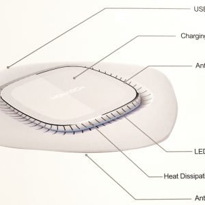 15W wireless charger white